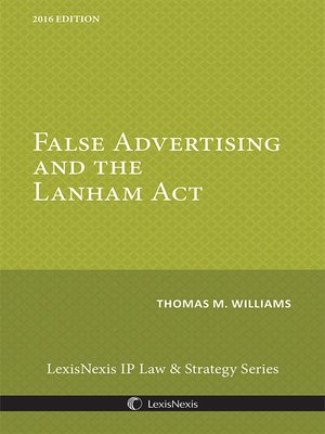 cover image of False Advertising and the Lanham Act